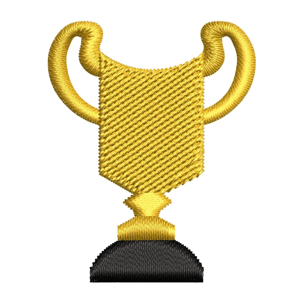 Trophy Embroidery Design