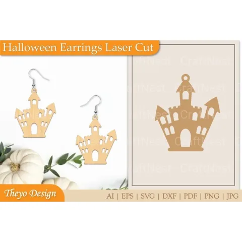Halloween Earrings SVG Bundle