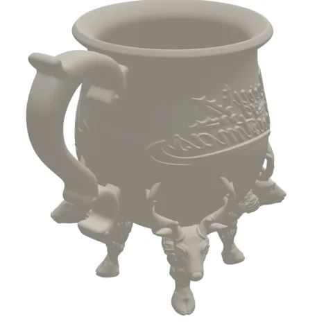 Santas Mug Merry Christmas 3D Print STL File