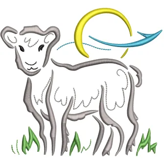 Goat Embroidery Design