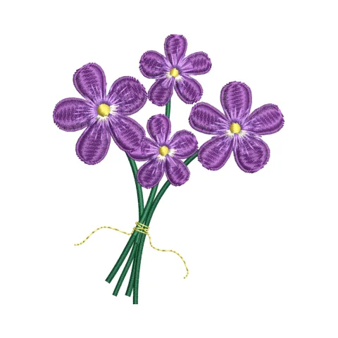 Bouquet Embroidery Design