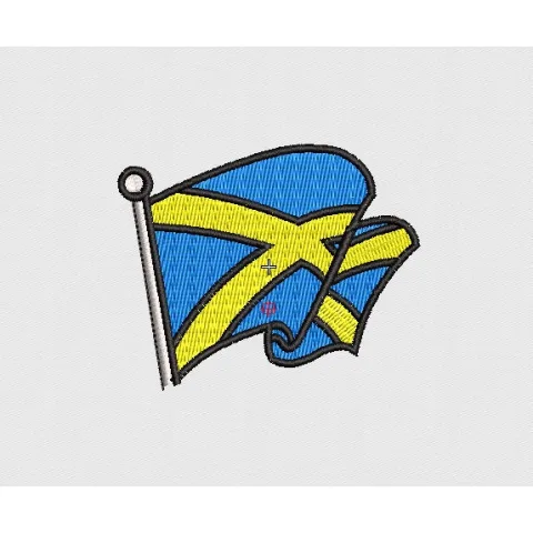 Flag Embroidery Design