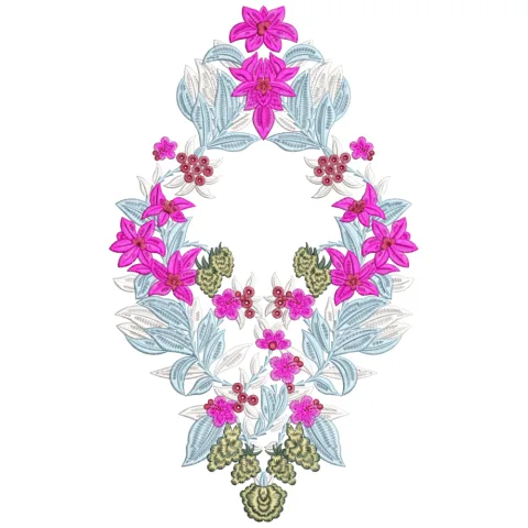 Phool Frame Embroidery Design