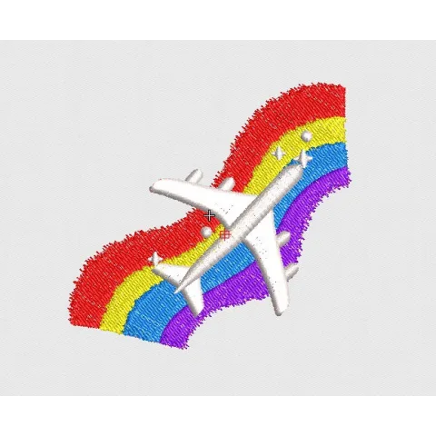 Plane Embroidery Design