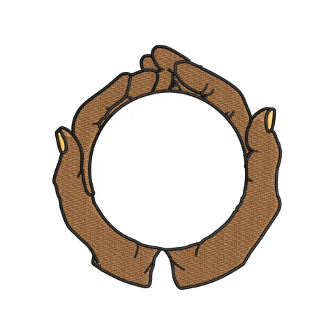Hand Both Embroidery Design