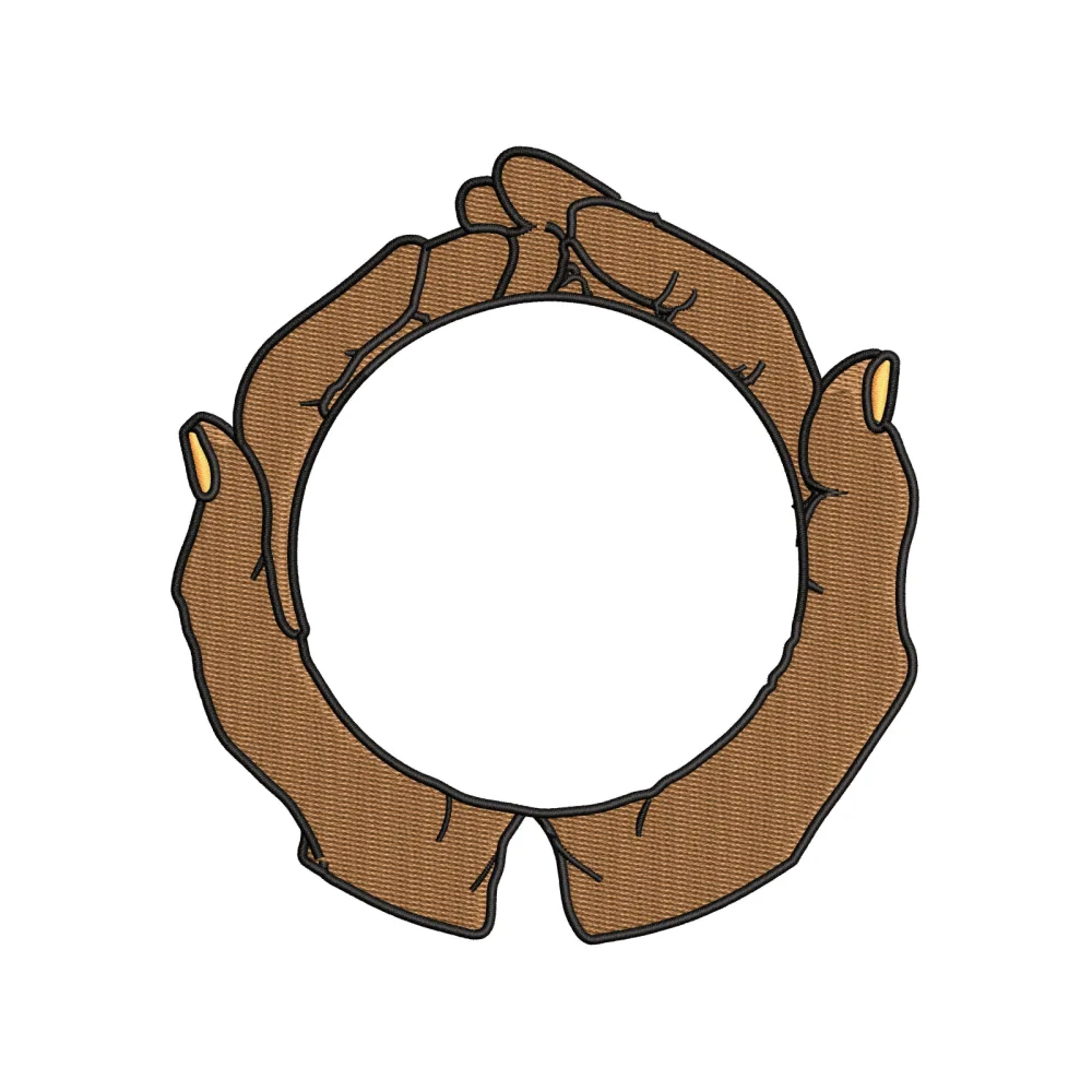 Hand Both Embroidery Design