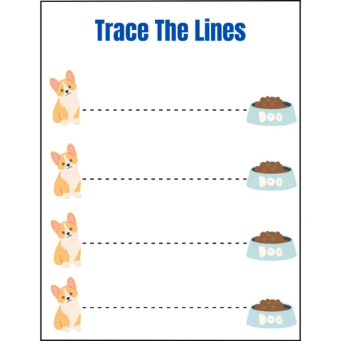 Trace the Lines Fine Motor Practice
