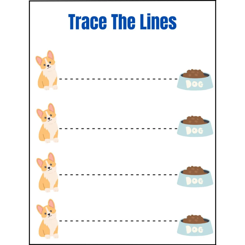 Trace the Lines Fine Motor Practice