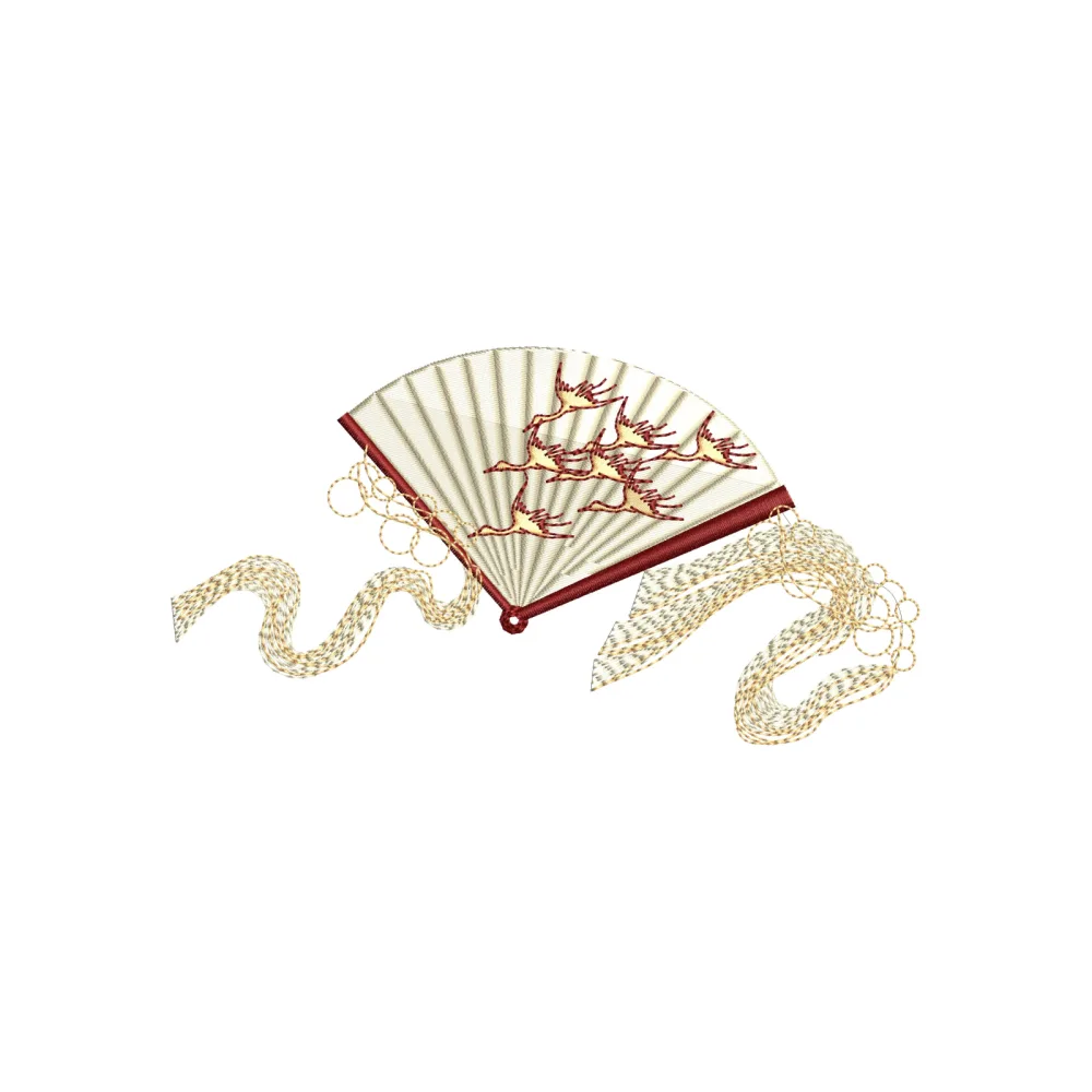 Fan Embroidery Design