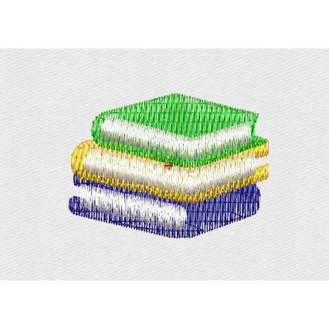 Books Embroidery Design