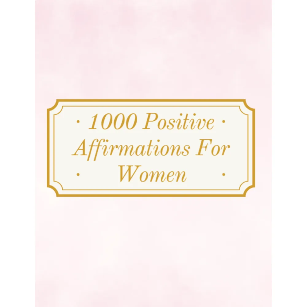 Positive Affirmations for Women Bundle