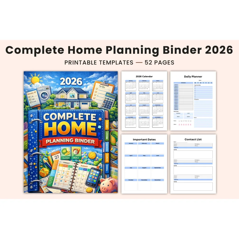 Complete Home Planning Binder Planner