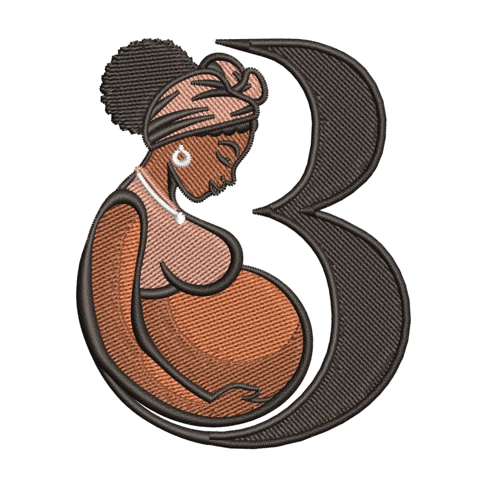Blessed Mother Embroidery Design