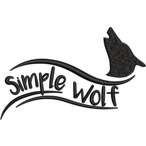 Wolf Embroidery Design