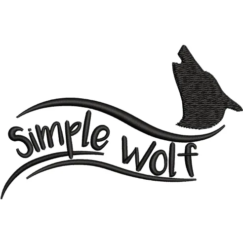 Wolf Embroidery Design