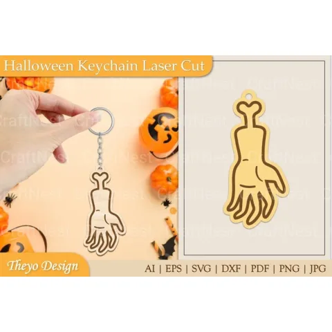 Halloween Keychain SVG Bundle