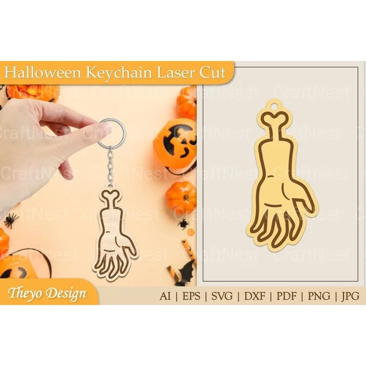 Halloween Keychain SVG Bundle