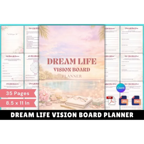 Dream Life Vision Board Planner