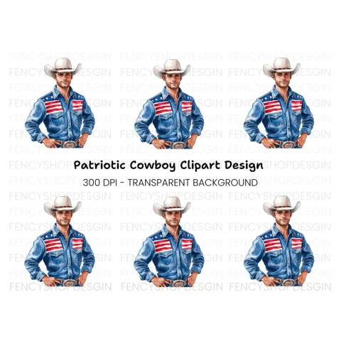 American Cowboy Clipart Bundle