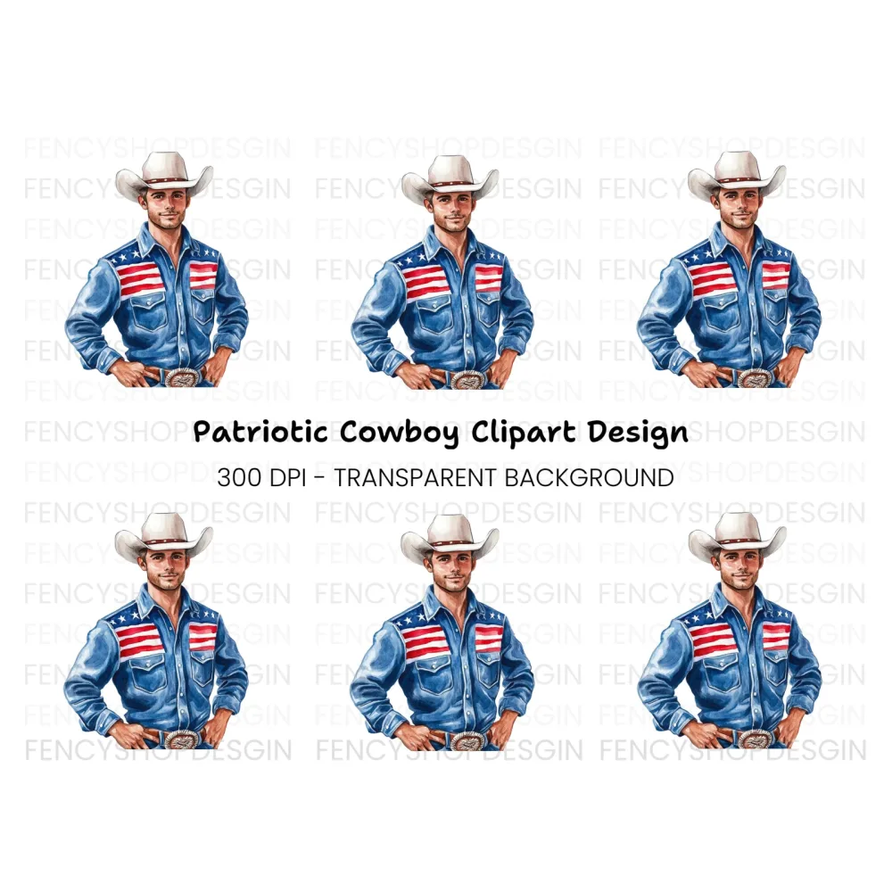 American Cowboy Clipart Bundle