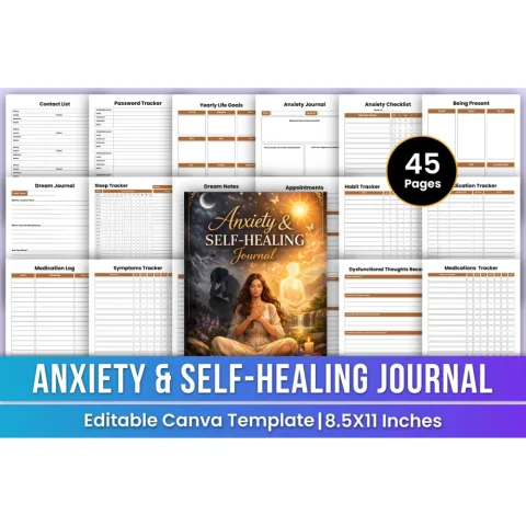 Anxiety Self Healing Journal