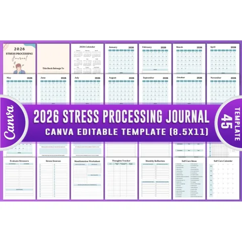 Stress Processing Journal: Enhance Mental Well-being