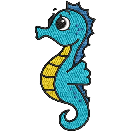 Seahorse Embroidery Design