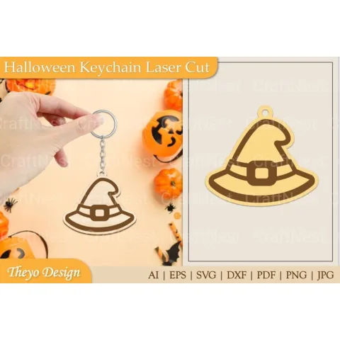 Halloween Keychain SVG Bundle
