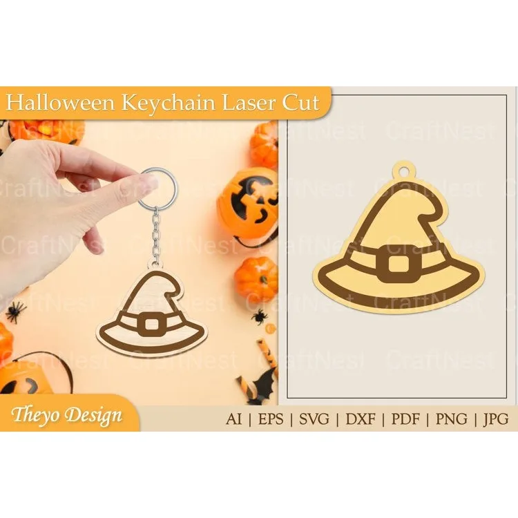 Halloween Keychain SVG Bundle