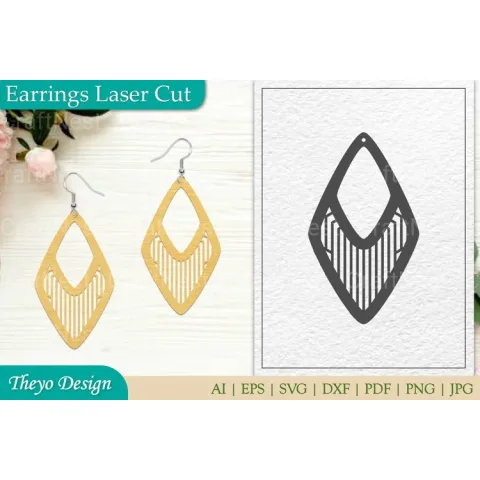 Earrings Laser Cut SVG Bundle