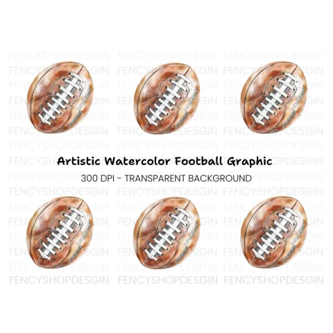 Vintage Football Sports Clipart Bundle