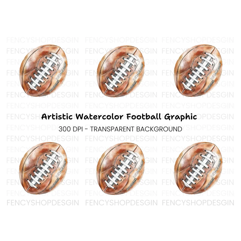 Vintage Football Sports Clipart Bundle
