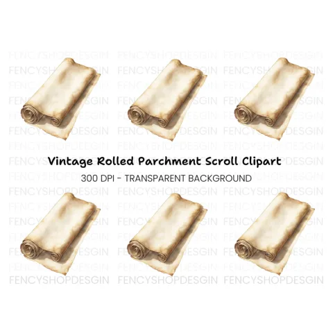 Vintage Scroll Clipart Bundle