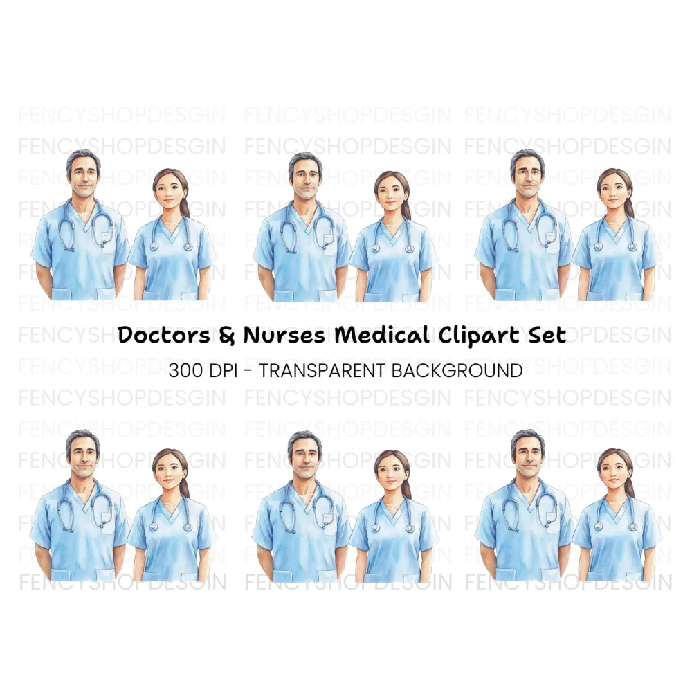 Medical Professionals Clipart Bundle
