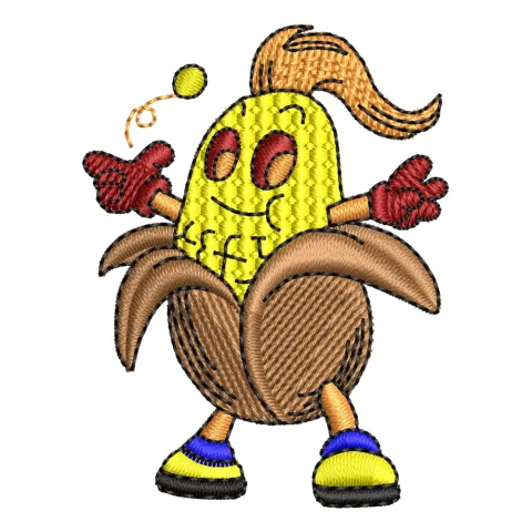 Cartoon Embroidery Design