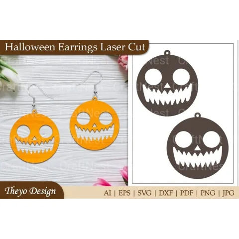 Halloween Earrings SVG Bundle