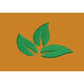 Green Leaf Embroidery Design