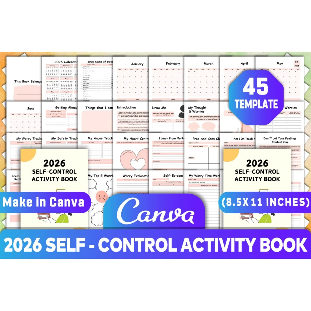 Self Control Activity Planner