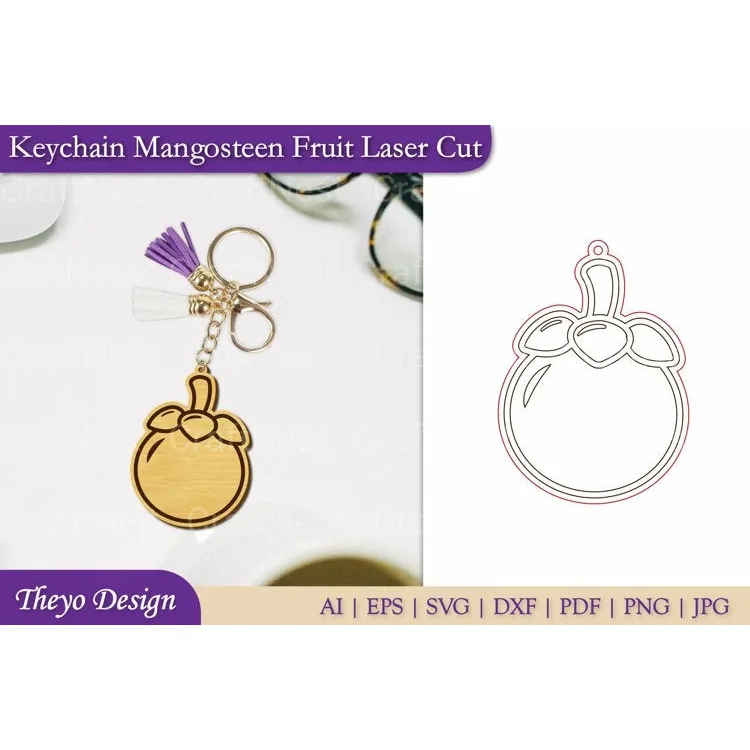 Fruit Keychain SVG Bundle