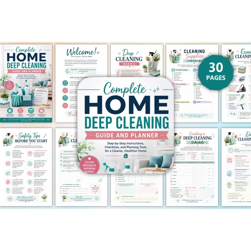 Complete Home Deep Cleaning And Planner