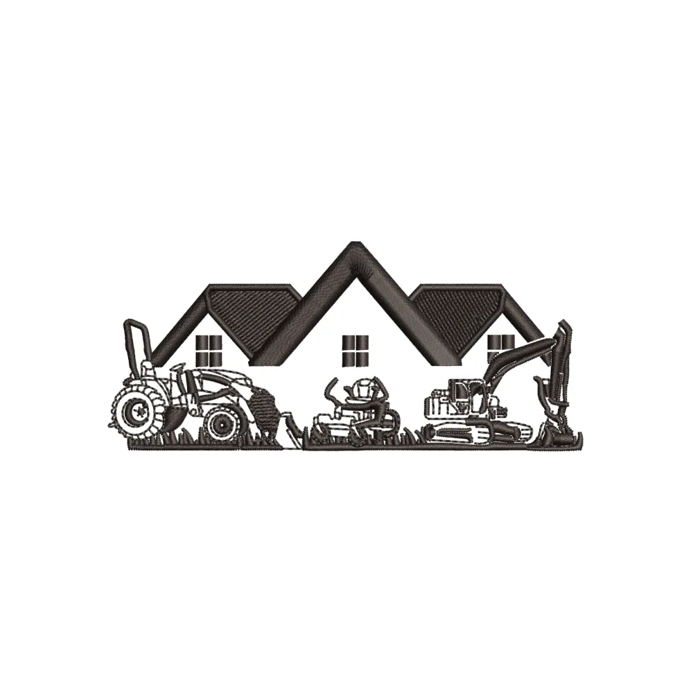 Agriculture Hub Embroidery Design
