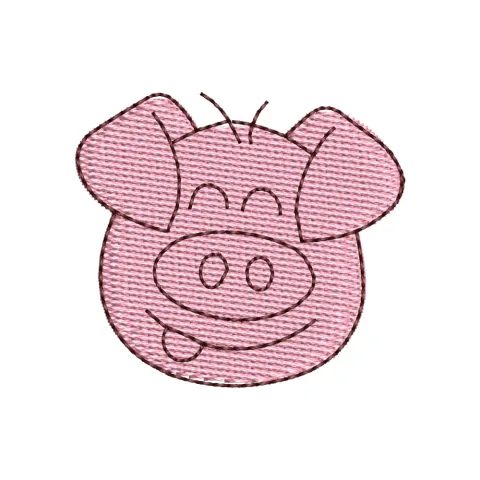 Pig Embroidery Design