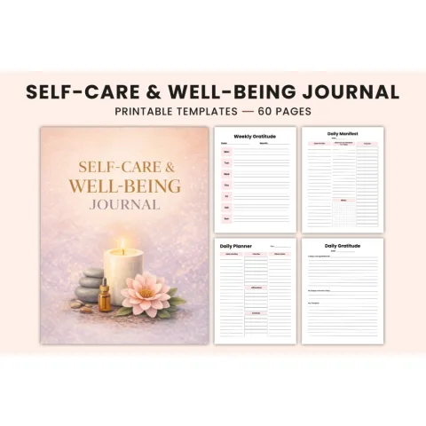 Self Care Well-Being Journal