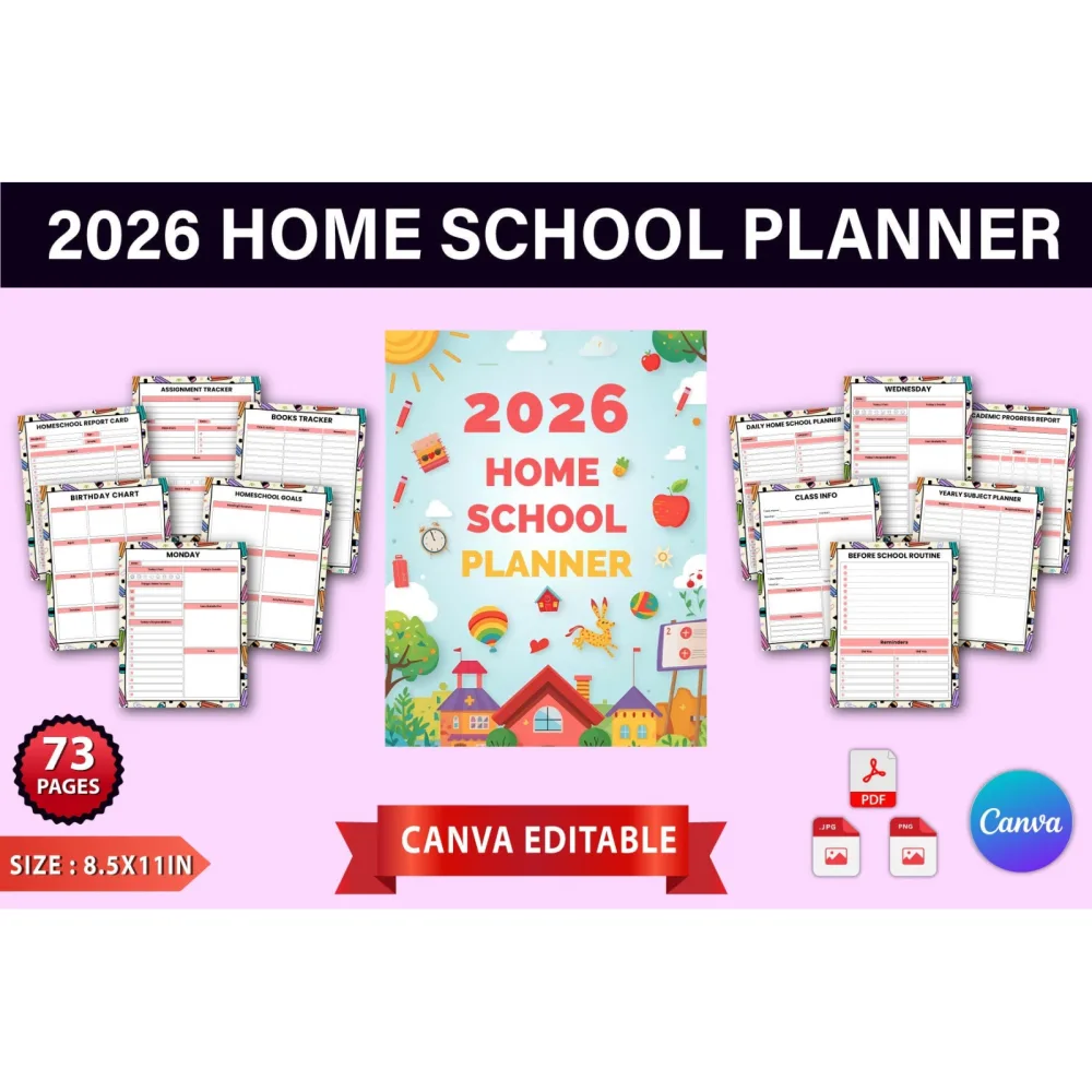 Home School Planner for Effective Organization