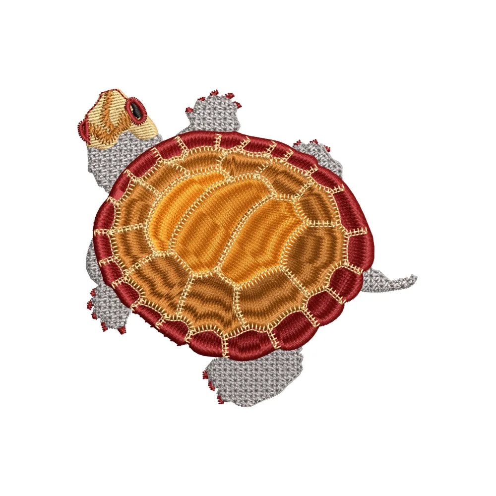 Tortoise Embroidery Design