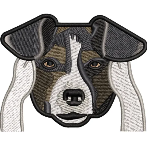 Dog Face Embroidery Design