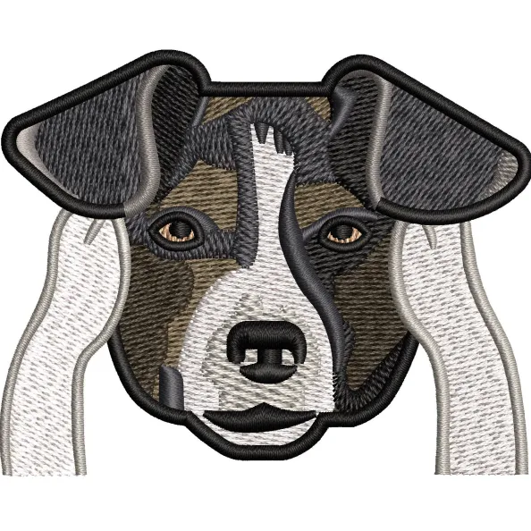Dog Face Embroidery Design