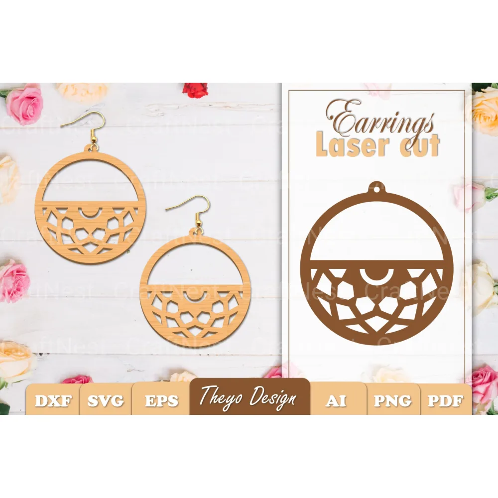 Earrings Mandala SVG Bundle