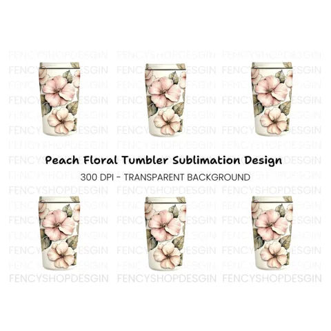 Rose Tumbler Clipart Bundle