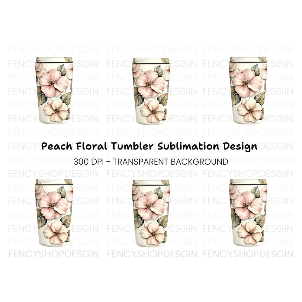 Rose Tumbler Clipart Bundle
